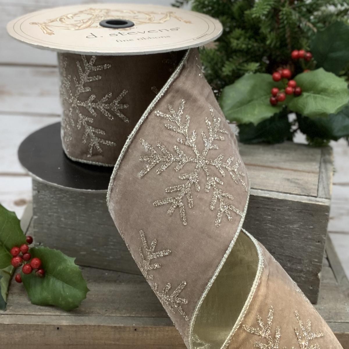Velvet Glitter Snowflake | d stevens llc